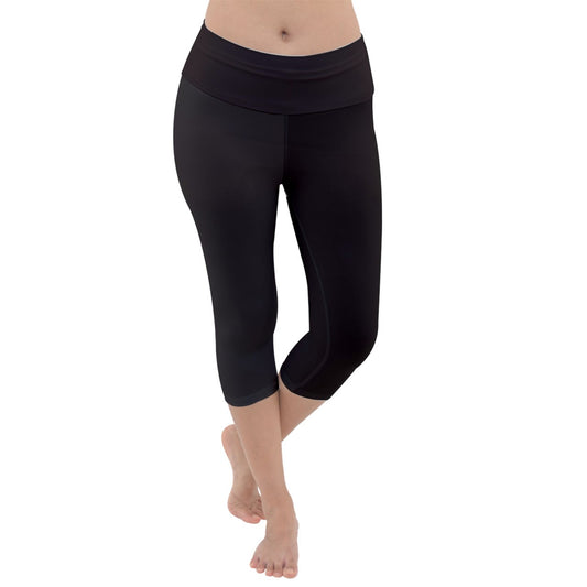 Lightweight Velour Capri Yoga Leggings