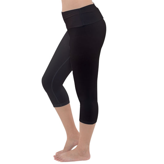 Lightweight Velour Capri Yoga Leggings