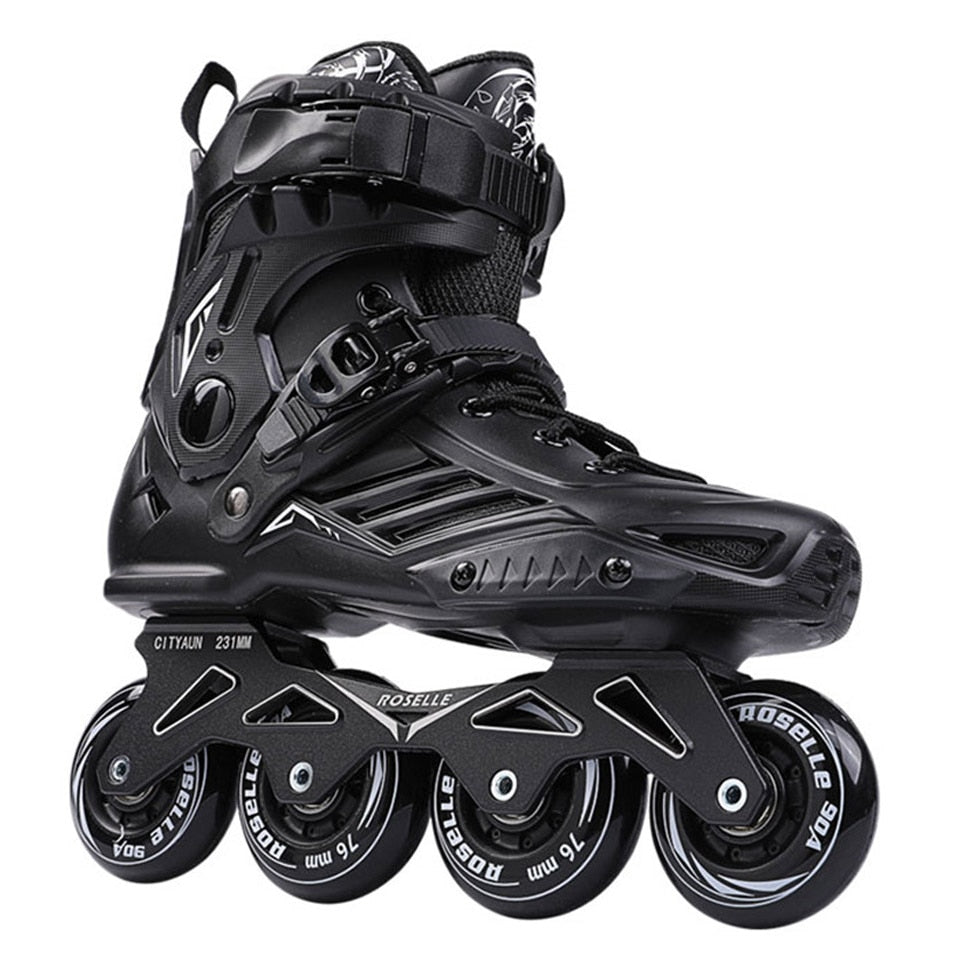 Inline Skates Professional Slalom Adult Roller Skating Shoes Sliding Free Skate Patins Size 35-46