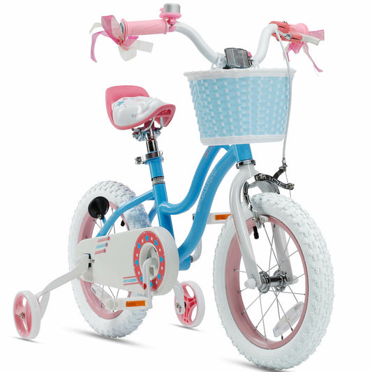 ROYALBABY STARGIRL 14 Inch Children's Bike Two Brake System Kids Bicycle With Training Wheel For 3~5 Years old Stabilisers Bike Balance Bike