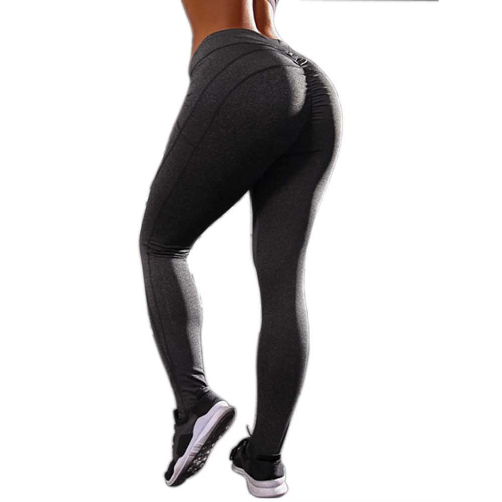 JGS1996 Super Soft Hip Up Yoga Fitness Pants Women Scrunch Stretchy Sport Tights Anti-sweat High Waist Gym Athletic Leggings