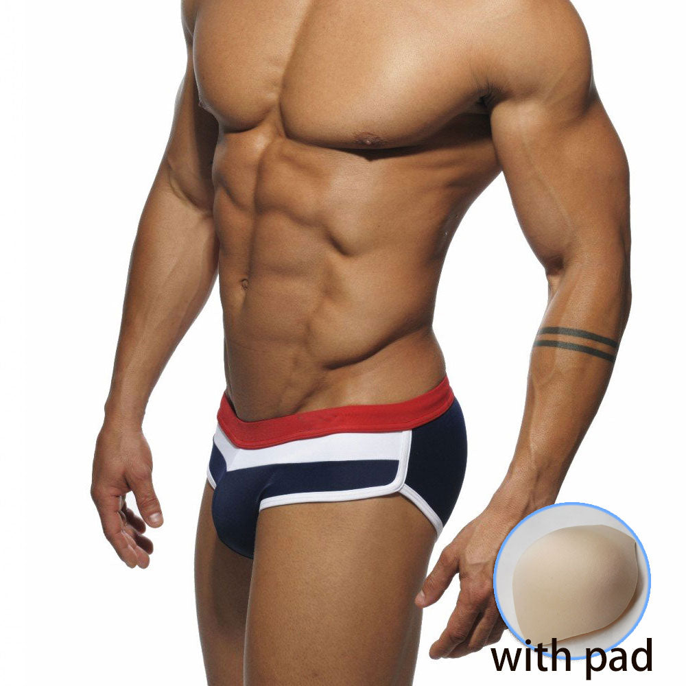 Man's Brand Swimming Briefs Low Waist Swimwear drop With Push-up Pad Sexy Shorts Trunks Boxers Summer Men's Swim For Old buyer