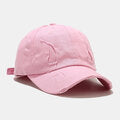 Unisex Cotton Broken Holes Fashion Outdoor Sunshade Baseball Hat