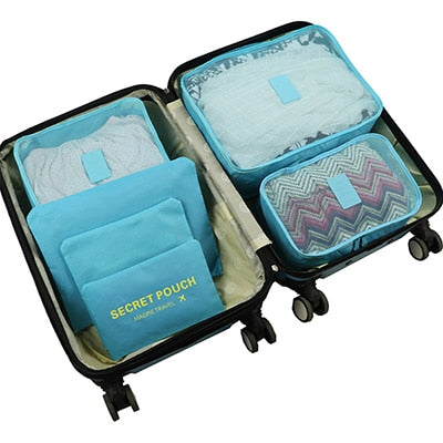 Packing Cube Travel Bags Portable Large Capacity Organiser 6Pks