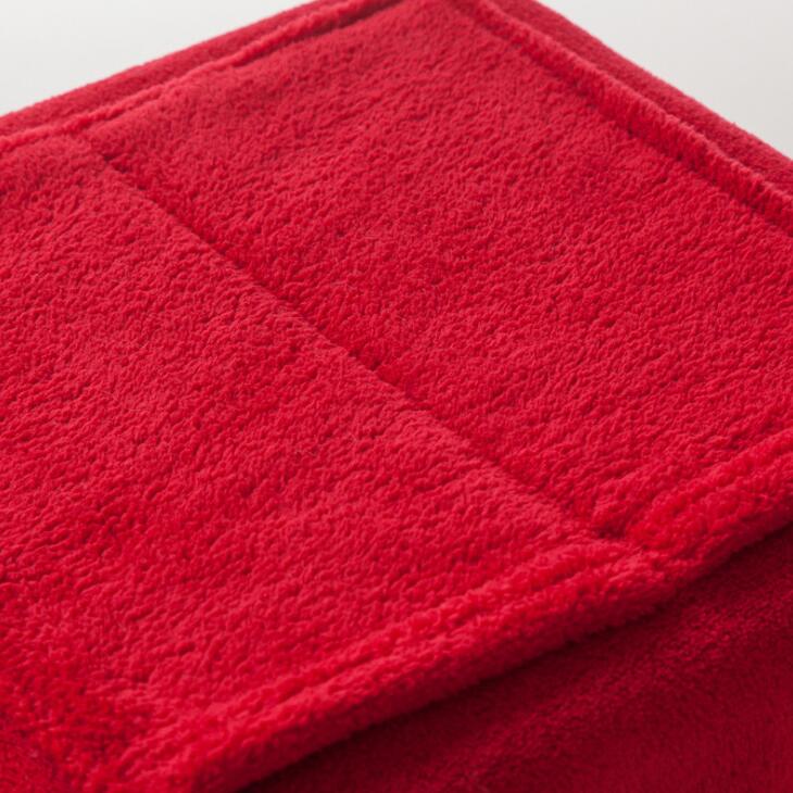 Winter Hooded Pocket Blankets Warm Soft coral TV blanket