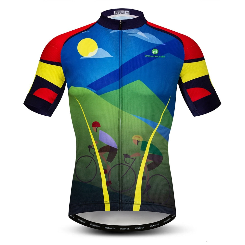 Cycling Jersey Men 2021 Summer Short Sleeve MTB sport Breathable Bicycle Jersey Clothing Bike Jersey Shirt Top Ciclismo Maillot