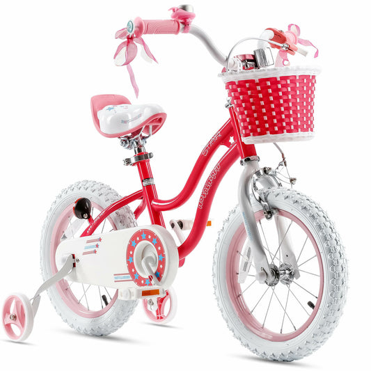 ROYALBABY STARGIRL 14 Inch Children's Bike Two Brake System Kids Bicycle With Training Wheel For 3~5 Years old Stabilisers Bike Balance Bike