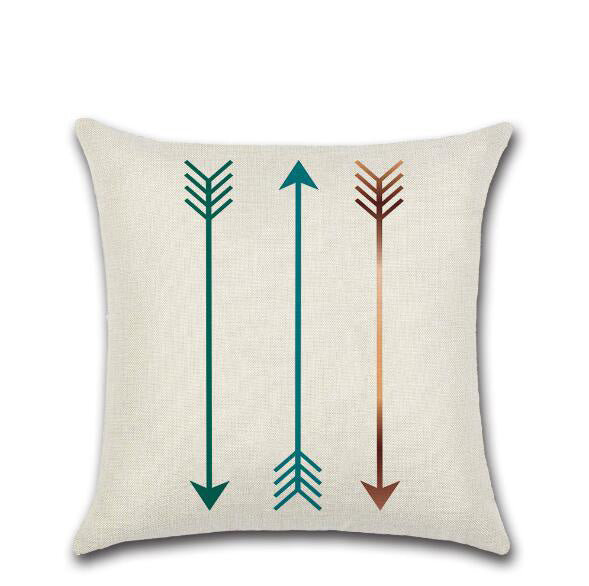 Abstract and geometrical pattern cushion cover