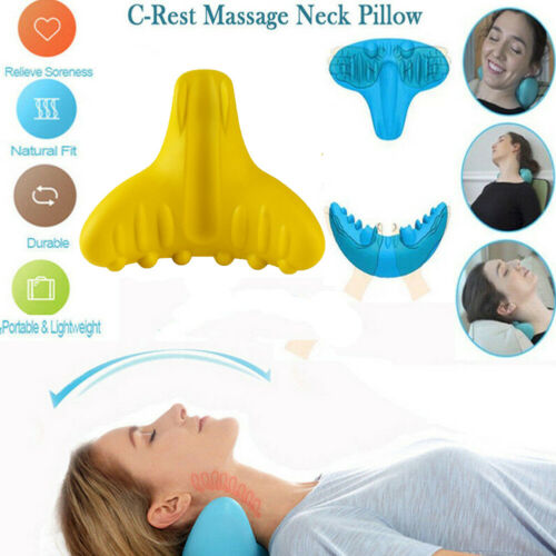 New Authentic C-Rest Neck Massage Neck and Shoulder Correction Pain Relief Pillow Release Tension Comfortable