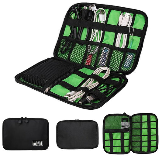 Portable Cable Storage Organizer Bag Waterproof Shockproof Earphone Digital USB Cable Sorting Travel Insert Bags