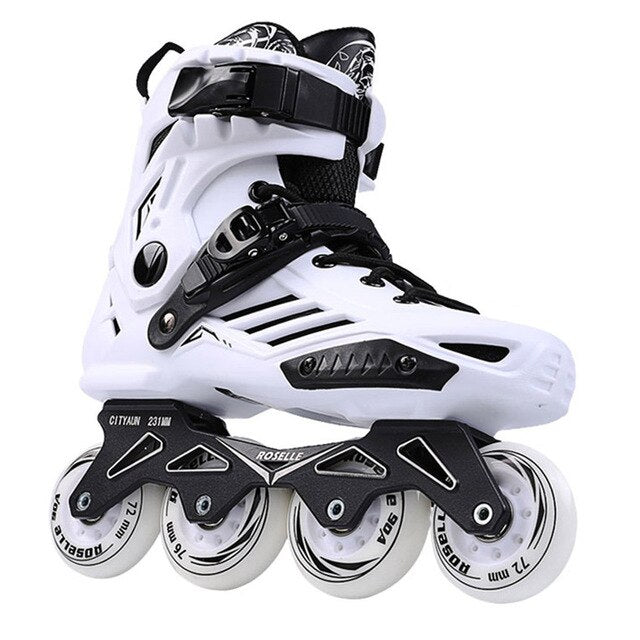 Inline Skates Professional Slalom Adult Roller Skating Shoes Sliding Free Skate Patins Size 35-46