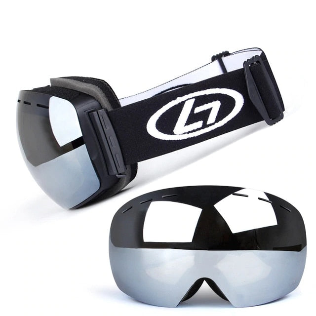 Ski Goggles Double Layers UV Anti-fog Big Ski Mask Glasses Skiing Snow Snowboard Goggles Men Women Ski Eyewear