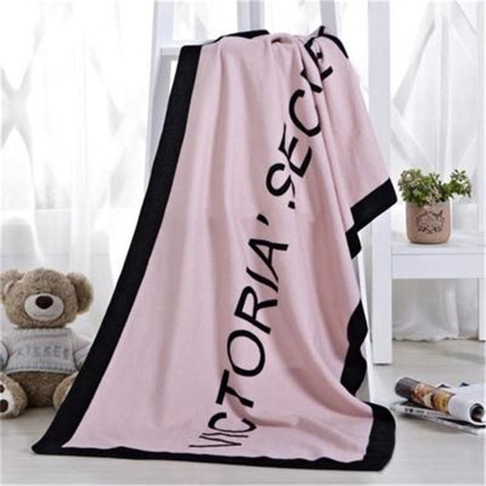 Fiber Polyester Rectangular Beach Towel Foreign Trade Letter Heat Transfer Printing Beach Towel 70*150cm