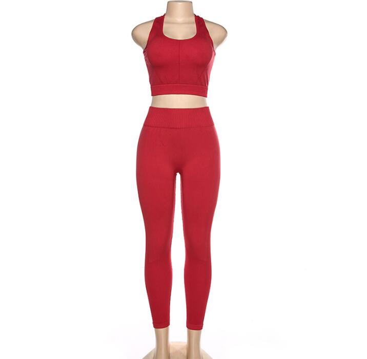 Fernanda Women's Vest + High Waist Sweat Pants Two Piece Set