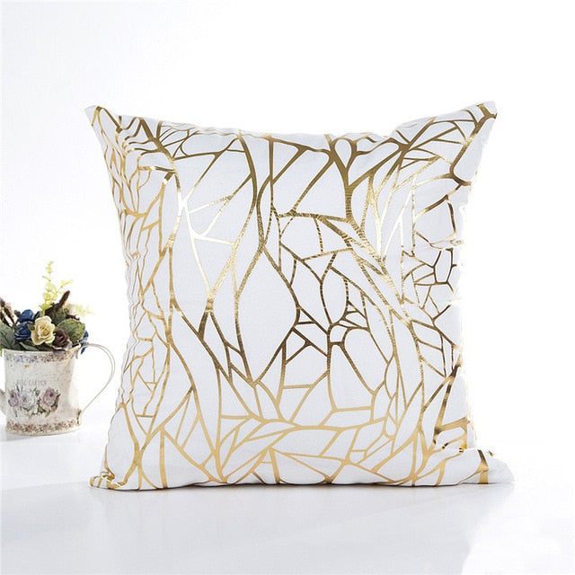 Cushion Cover Gold Linen Cotton Soft Cute Throw Pillow Cover Decorative Sofa Pillow Case Pillowcase