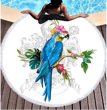 Bedding 3D printing Round Beach towel home textile  Beach Towel Tapestry Blanket