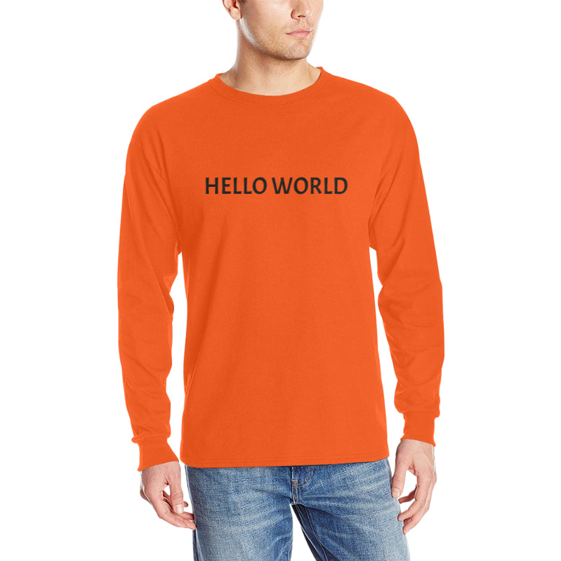 Men's Heavy Cotton Long Sleeve T-Shirt（Made in USA，Ship to USA Only）