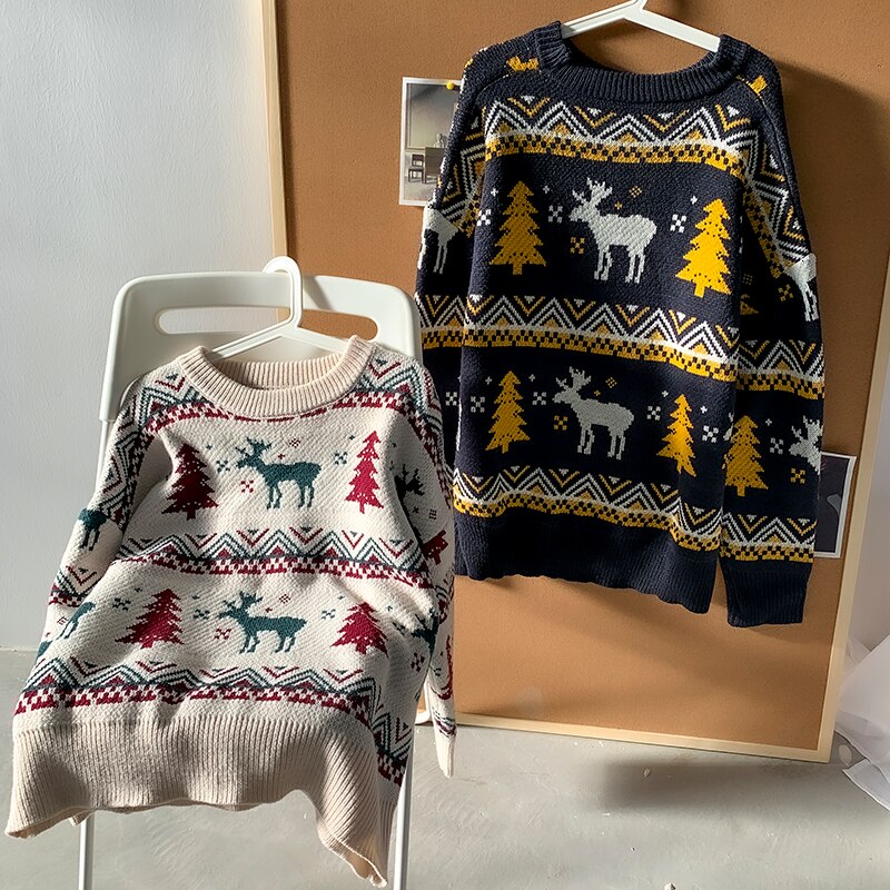 Colourful Reindeer Women's Christmas Jumper