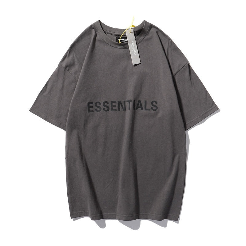 Loose esseNTIALS T-Shirt Men Women 1:1 Best Quality Letter glue esseNTIALS T shirt Tees O-Neck Top Tees