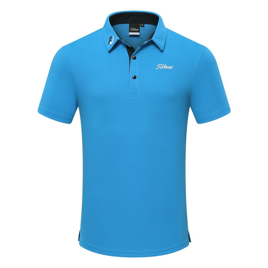 Outdoor Sports Golf Polo Clothing Men's Short Sleeve T-shirt Quick Dry Breathable Polo Shirt Wear