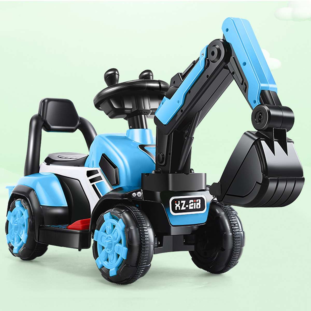 kid Ride on Car Children Excavator Toy Kids Balance Car Plastic Toy Truck Birthday Christmas Gift for 2-6Year boys and girls