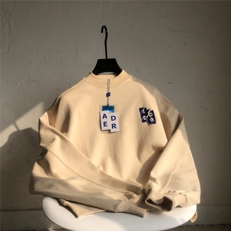 Letter Split Embroidered ADER ERROR Sweatshirts Men Women Crewneck 6th Anniversary Adererror Hoodie