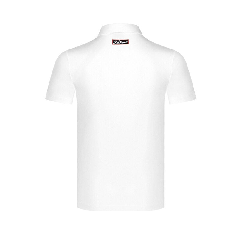 short sleeve colour matching men's quick dry polo shirt