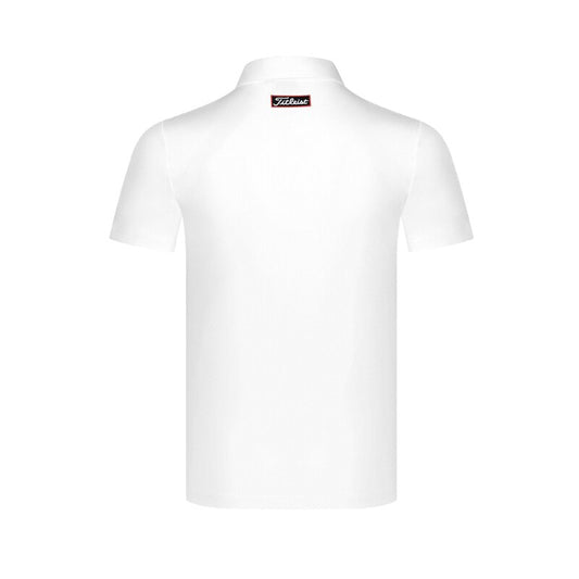 short sleeve colour matching men's quick dry polo shirt