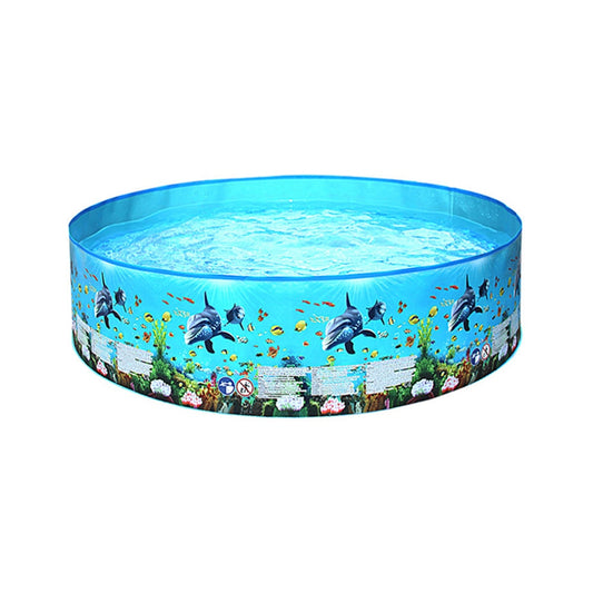 Marine Pattern Family Swimming Pools Outdoor Backyard Foldable Kids Water Pool Swimming Portable Outdoor Elements