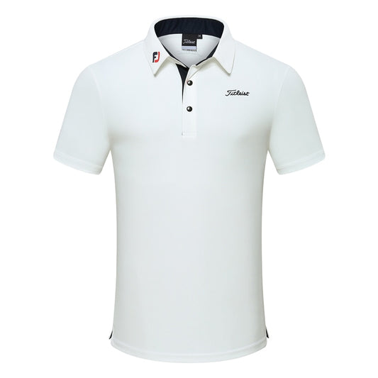 Outdoor Sports Golf Polo Clothing Men's Short Sleeve T-shirt Quick Dry Breathable Polo Shirt Wear