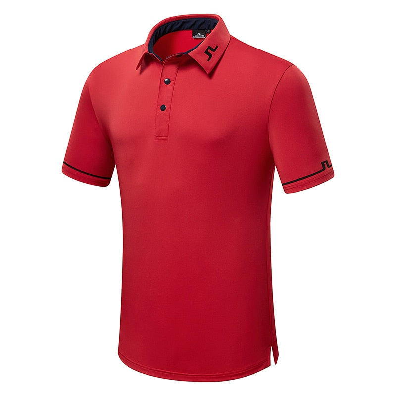 Summer New Men Short Sleeves Golf T Shirt Breathable  JL Sports Clothes Outdoors Leisure Sports Golf Shirt S-XXL in Choice Free