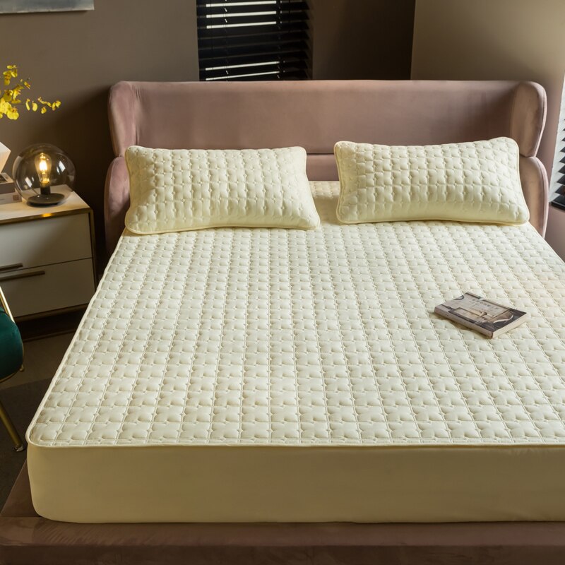 Pure Cotton Quilted King Queen  Anti-Bacteria Mattress Topper