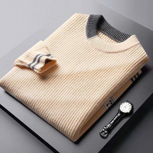 Cotton Crew Neck Pullover Sweater