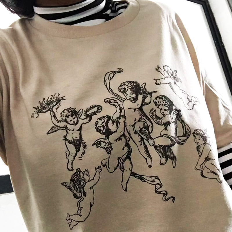 Women T Shirt Be Nice Inspirational Quotes Harajuku Tumblr Cute Oversized T-Shirt Female Grunge Aesthetic Graphic Tee Tops