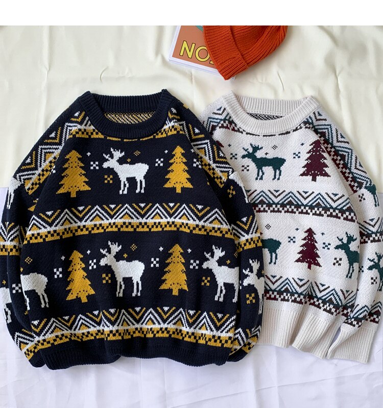 Colourful Reindeer Women's Christmas Jumper