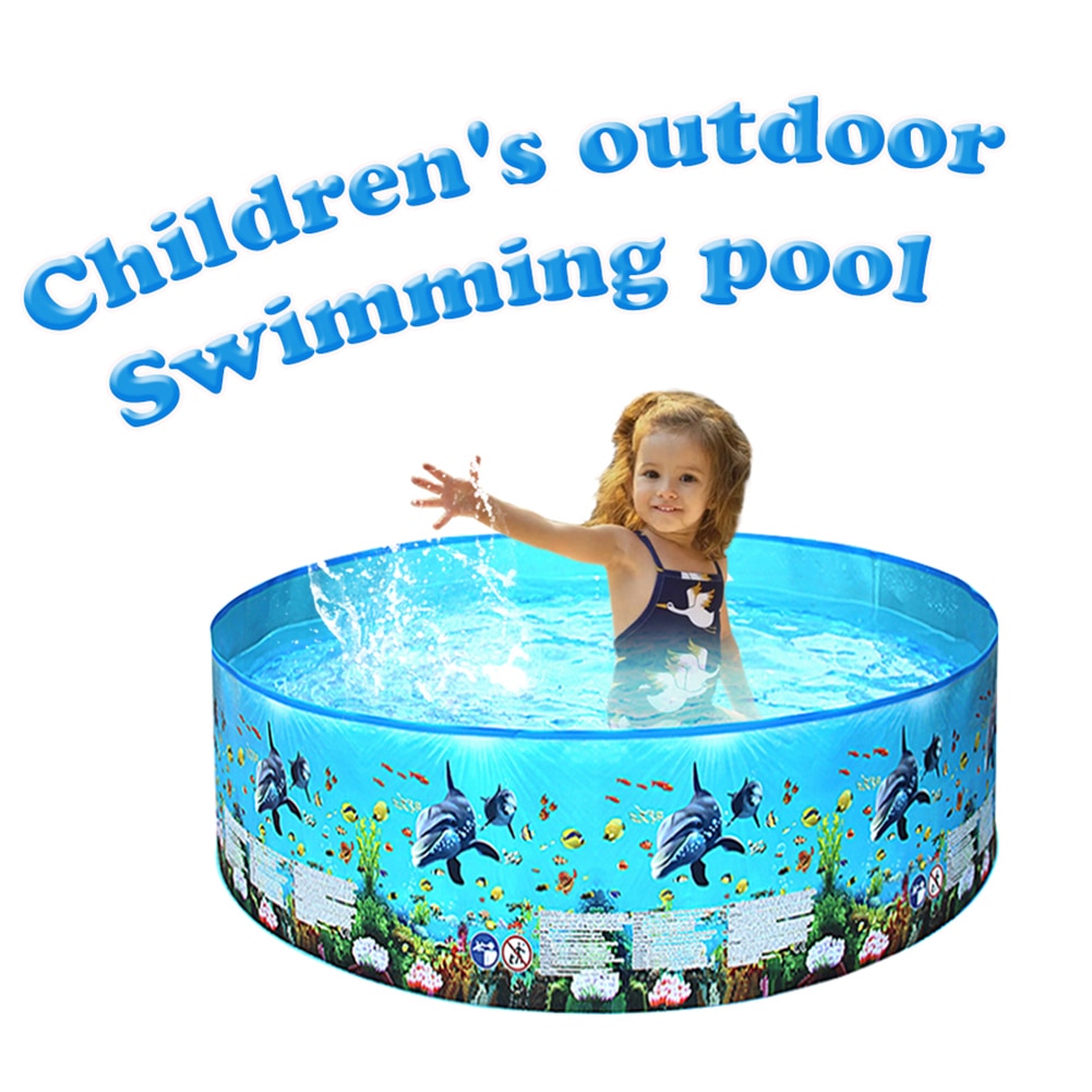 Marine Pattern Family Swimming Pools Outdoor Backyard Foldable Kids Water Pool Swimming Portable Outdoor Elements