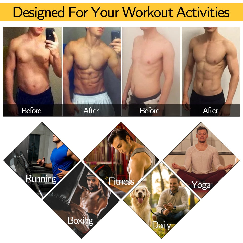 Men Body Shaper Waist Trainer Vest Slimming Shirt Sauna Sweat Vest Compression Undershirt Workout Tank Tops Shapewear Fat Burner