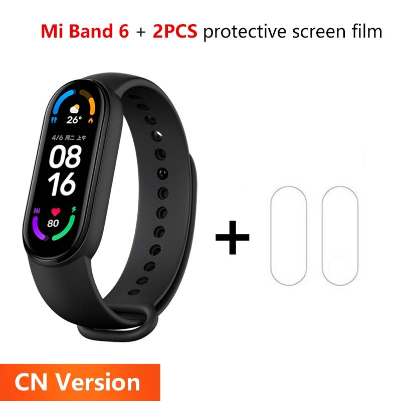 Global Version Xiaomi Mi Band 6 Smart Bracelet 1.56"AMOLED Screen miBand 6 Heart Rate Fitness Traker Bluetooth 5 ATM Waterproof