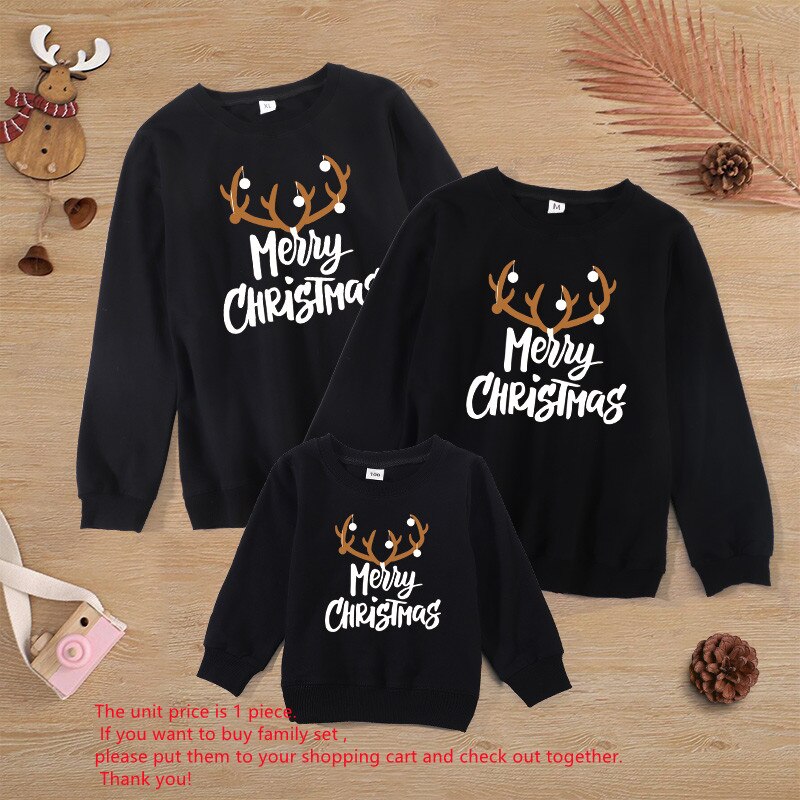 Christmas Family Jumpers Mother Father Daughter Son Matching Outfit