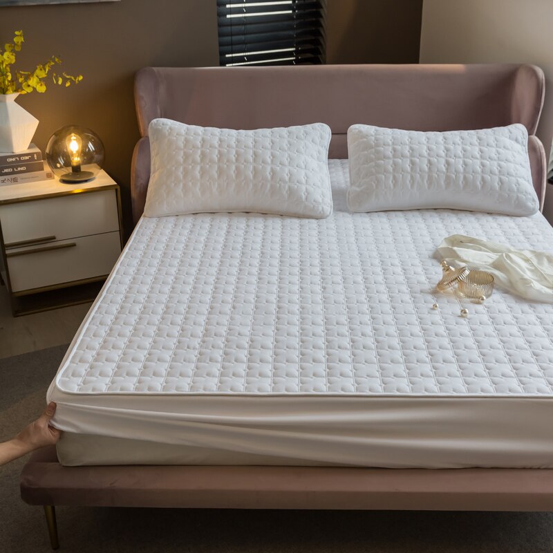 Pure Cotton Quilted King Queen  Anti-Bacteria Mattress Topper