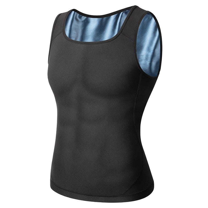 Men Body Shaper Waist Trainer Sweat Vest Compression Shirt Weight Loss Slimming Shapewear Workout Tank Tops Fitness Sauna Suits