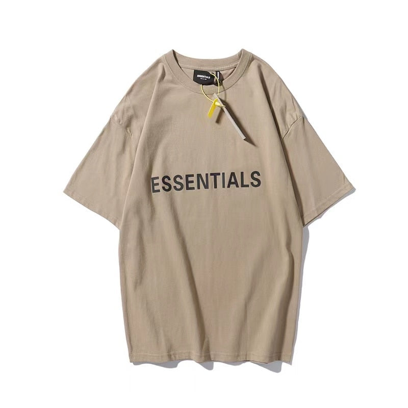 Loose esseNTIALS T-Shirt Men Women 1:1 Best Quality Letter glue esseNTIALS T shirt Tees O-Neck Top Tees