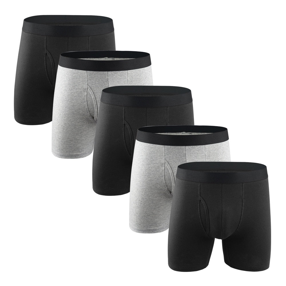 Men's Long Boxer Briefs 8PCS Underwear