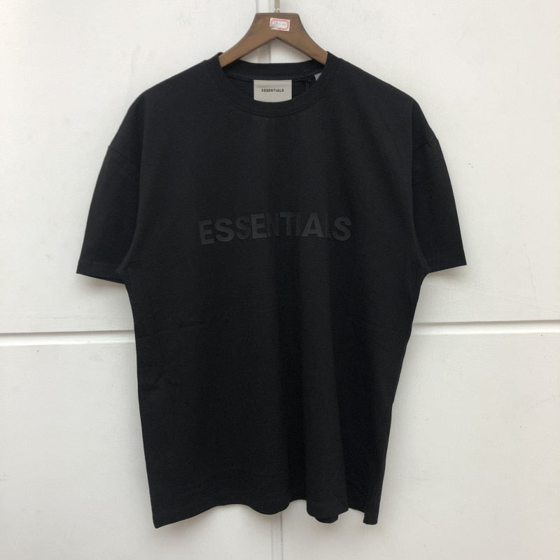 Loose esseNTIALS T-Shirt Men Women 1:1 Best Quality Letter glue esseNTIALS T shirt Tees O-Neck Top Tees