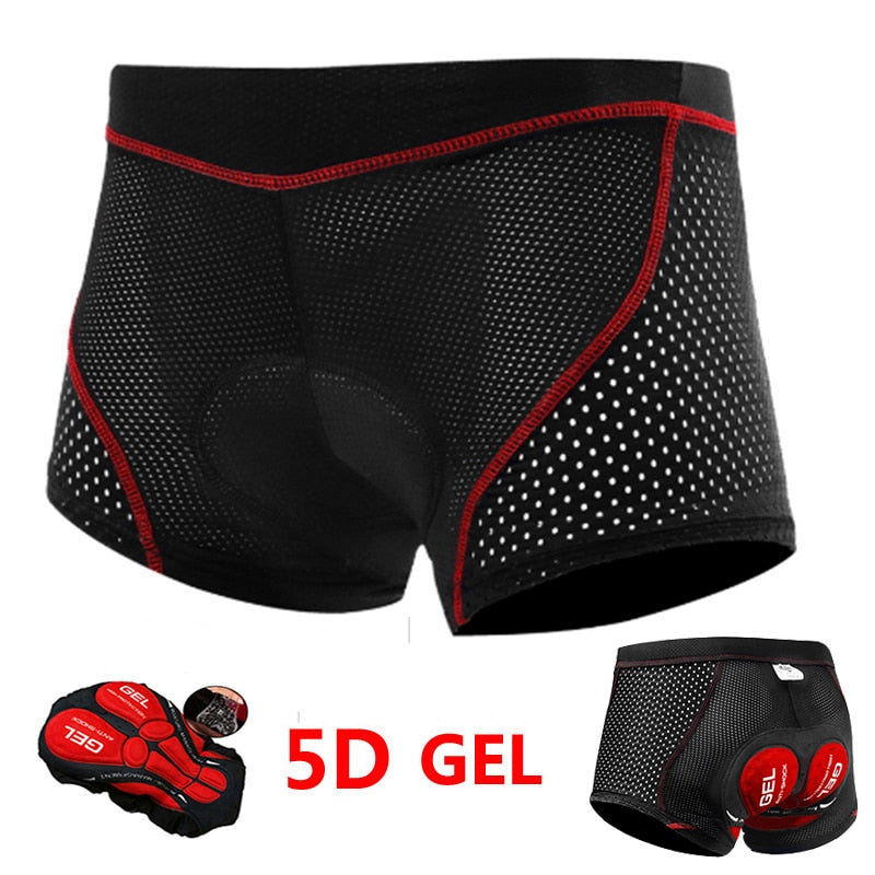 Cycle-Diaries Upgrade Cycling Shorts Cycling Underwear 5D Gel Pad Shockproof Cycling Underpant MTB Bicycle Shorts Bike Underwear