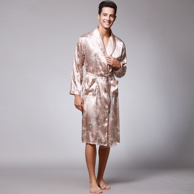 Paisley Print Silk Satin Pyjama Robe