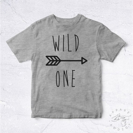 Wild One BIO HANDMADE Sauvage Nature Rebel Born Arch Arc Arrow Fleche Anarchy Teen Teenager College University School Cool-C868