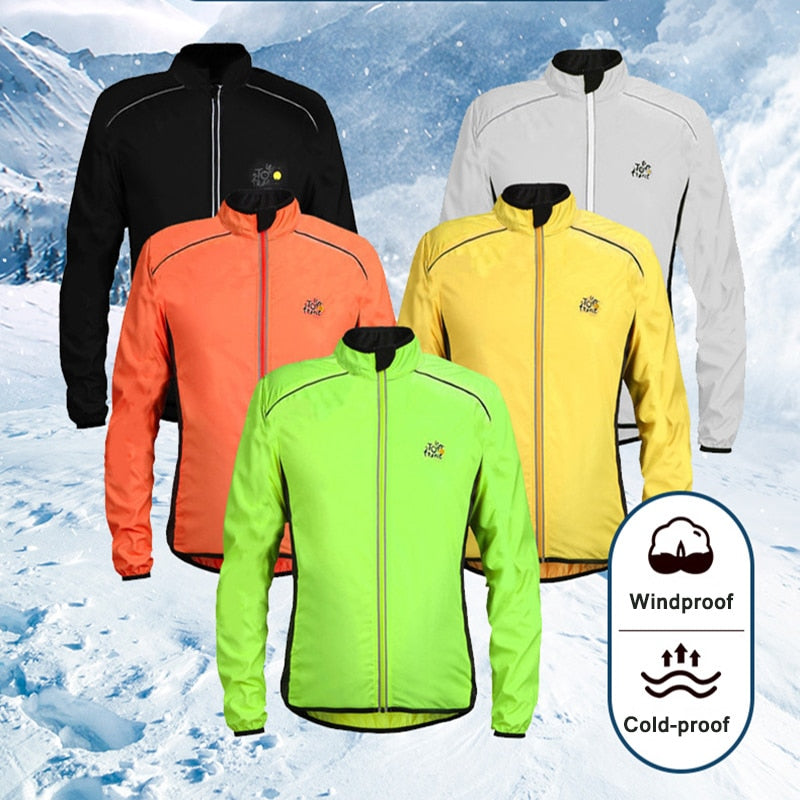 Cycle-Diaries Winter Fleece Thermal Cycling Jacket Coat Windproof Bicycle Clothing Outdoors Sport Cycling Camping Hiking Jacket