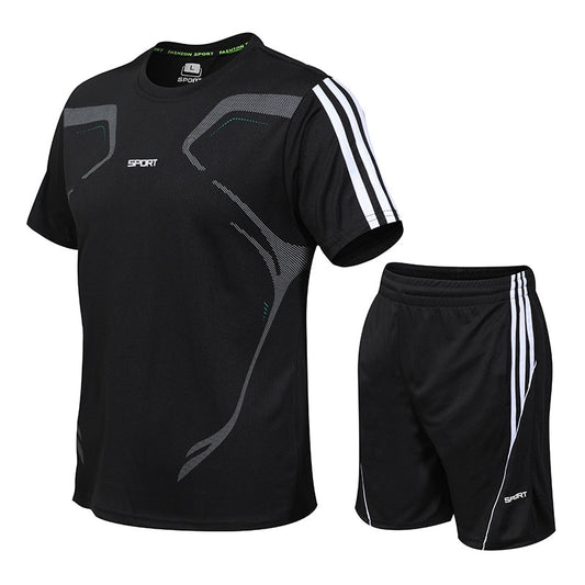 Männer der Trainingsanzug Sommer Kleidung Sportswear Zwei Stück Set T Shirt Shorts Marke Track Kleidung Männlichen