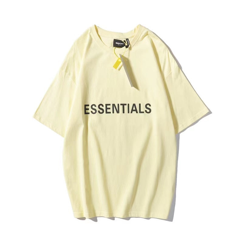 Loose esseNTIALS T-Shirt Men Women 1:1 Best Quality Letter glue esseNTIALS T shirt Tees O-Neck Top Tees